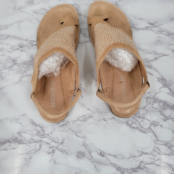 Aerosoles Women's Handbook Sandal Studded Leather - Picture 4 of 12